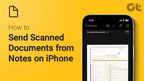 how to send scanned documents from iphone notes to email
