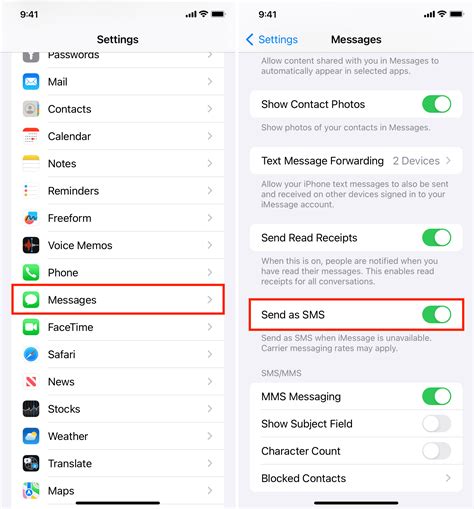 how to send text to iphone from mac