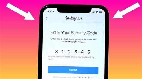 how to send verification code to email instagram