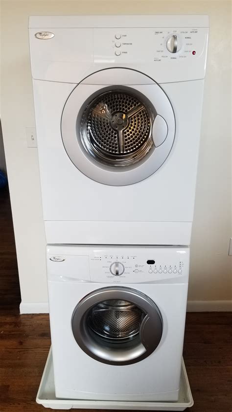 how to separate a whirlpool stackable washer and dryer