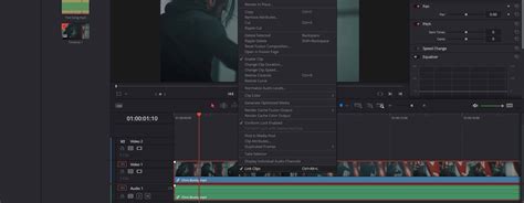 how to separate audio from video davinci resolve mac