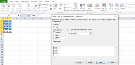 how to separate delimiter in excel