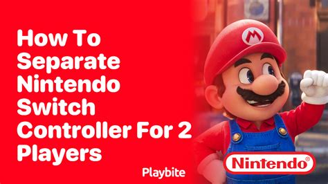 how to separate nintendo switch controller for 2 players