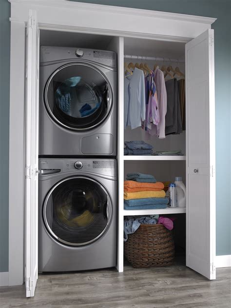 how to separate stackable washer and dryer