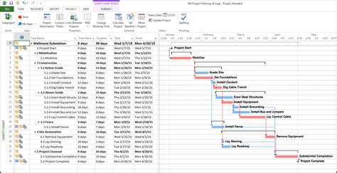 how to set a baseline schedule in ms project
