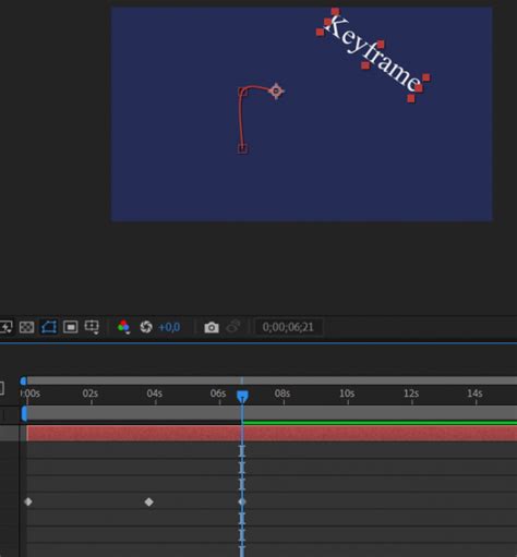 how to set a keyframe in after effects