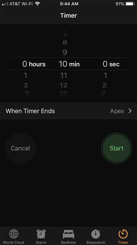 how to set a timer on iphone for the phone to stop playing video