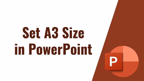 how to set a3 size in ppt
