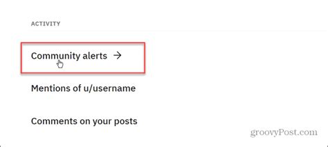 how to set alerts on reddit
