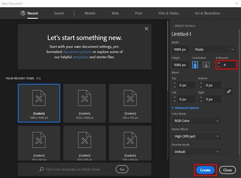 how to set artboard in illustrator