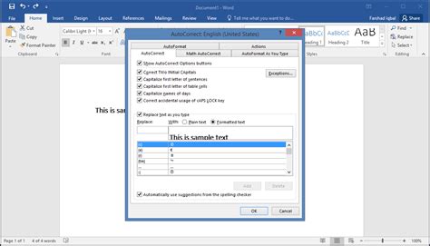 how to set automatic format in word