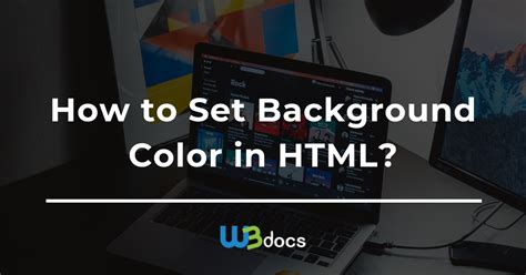how to set background color in html for whole page