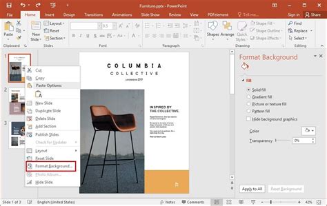 how to set background image in ppt