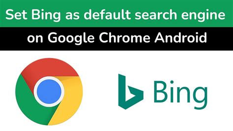how to set bing as default search engine in chrome