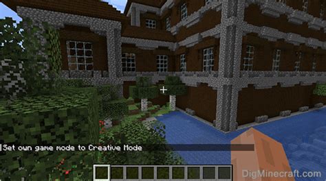 how to set creative mode in minecraft command