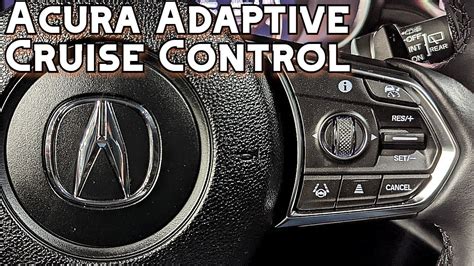 how to set cruise control on 2020 acura mdx