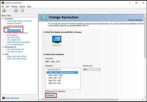 how to set custom resolution windows 10 nvidia
