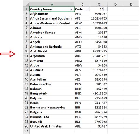 how to set data in alphabetical order in excel