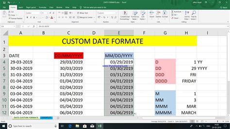 how to set date format in excel dd mm yyyy
