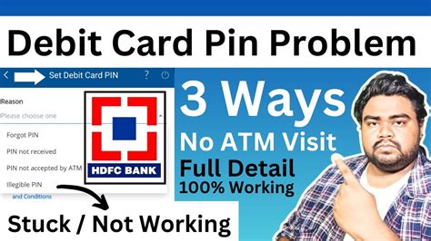 how to set debit card pin hdfc