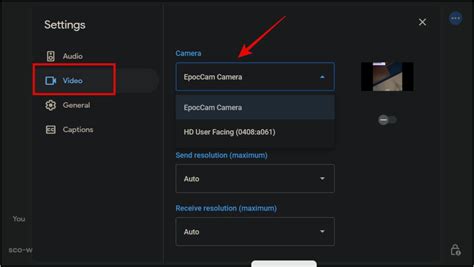 how to set default camera on windows 10