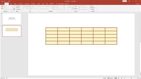 how to set default table style in powerpoint