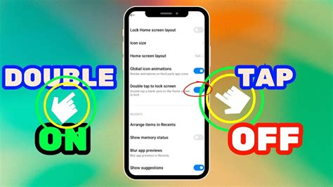 how to set double tap screen on android phone