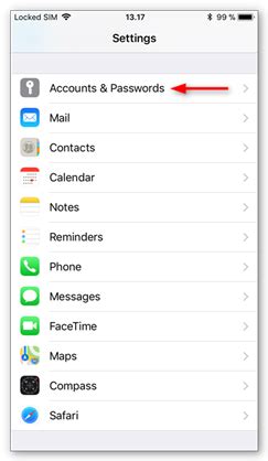 how to set email on iphone 11