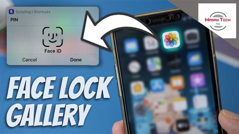 how to set face id lock on apps