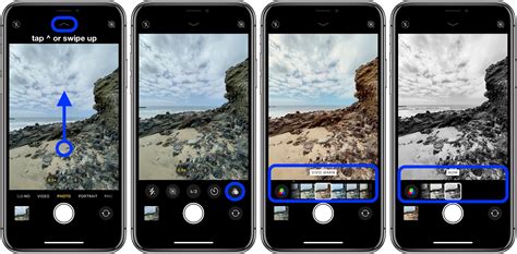 how to set filters in iphone camera