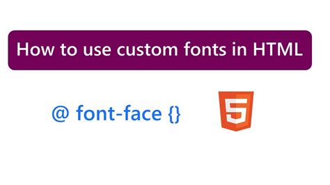 how to set font face in html