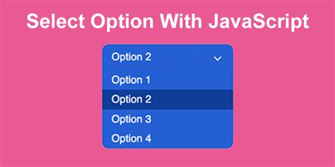 how to set html select option value in javascript