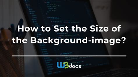 how to set image size in html background