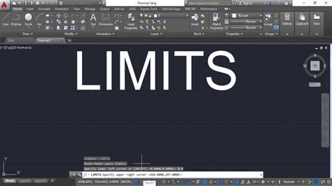 how to set limits in autocad for a3 size