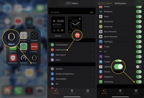 how to set message notification on apple watch