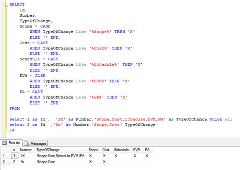 how to set multiple values in case statement sql