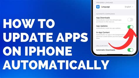 how to set my iphone to automatically update apps