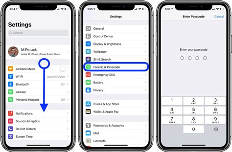how to set passcode to turn off iphone