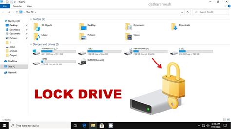 how to set password for c drive in windows 10
