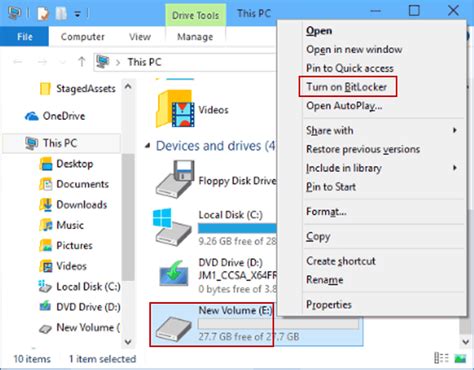 how to set password for hard disk drive in windows 10