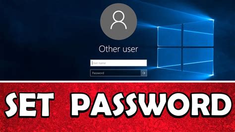 how to set password on desktop computer windows 10