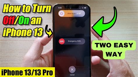how to set password to switch off iphone 13