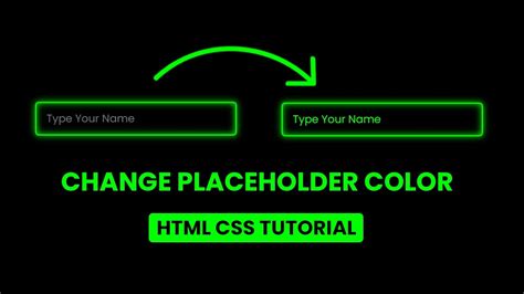 how to set placeholder text color in css