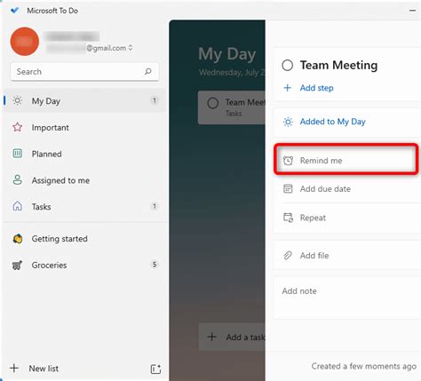 how to set reminder in microsoft forms
