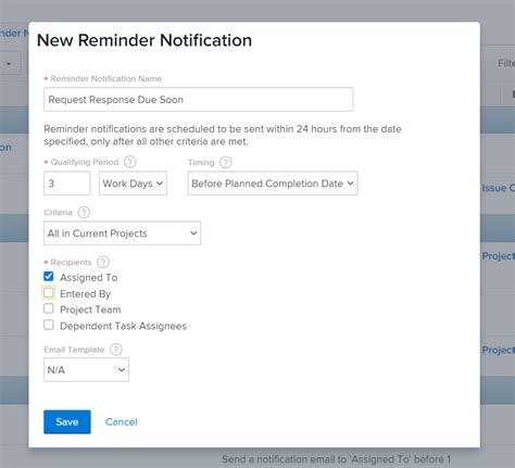 how to set reminder notifications