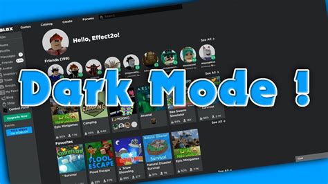 how to set roblox to dark mode