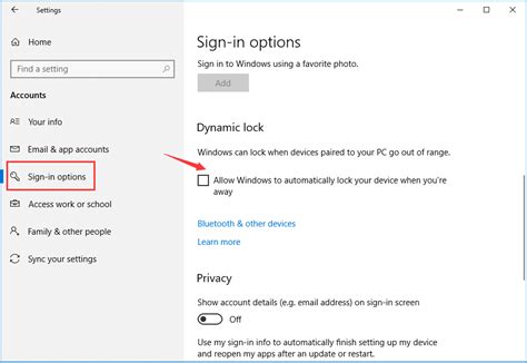 how to set screen lock in windows 10 pro