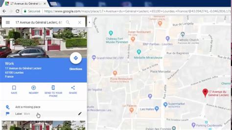 how to set shop location in google map