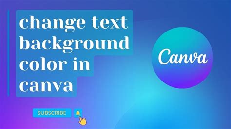 how to set text background color in canva