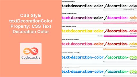 how to set text decoration color in css